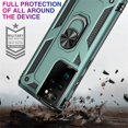thumbnail image 5 of Samsung Galaxy S21 Ultra 5G Case, Dteck Hybrid Rugged Shockproof Case with 360 Degree Rotation Ring Holder Finger Kickstand for Samsung Galaxy S21 Ultra, Green, 5 of 5