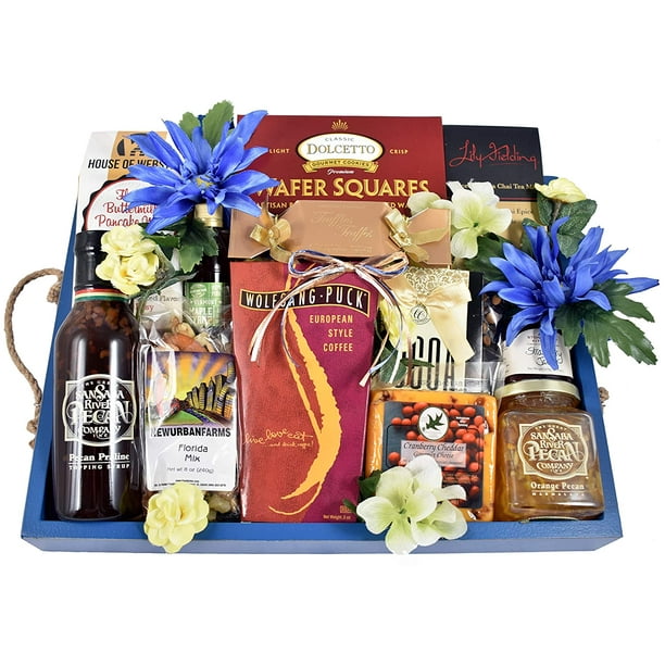 pix Romantic Gift Baskets For Girlfriend breakfast in bed gift basket deluxe wooden tray with rope hndles loaded with buttermilk pancake mix maple syrup bluebery jam pecan marmalade