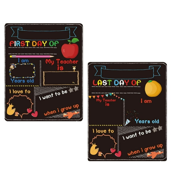 WEISIPU School Board Signs First Day Of School Chalkboards First Day Last Day Chalkboard