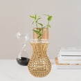 thumbnail image 4 of Rustic Rope Net Flower Glass Vase Stylish Woven Simple Flower Vase Office Flower Vase Decor, 4 of 8