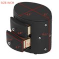 thumbnail image 3 of PU Leather Nightstand, Storage Bedside Table with 2 Drawers and Crystal Handle, Modern Bed Side Table End Table with Leather for Bedroom, 3 of 7