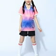 thumbnail image 5 of Doomiva Kids Boys Girls Soccer Basketball Uniform Jerseys Outfits Practice Sports Shirts and Shorts Pink 4XS, 5 of 10