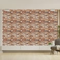 thumbnail image 4 of Paneles de pared 3D Unique Bargains 30 piezas de ladrillo espuma autoadhesivo marrón, 4 of 7