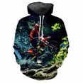 thumbnail image 3 of Sudadera con capucha para hombre con estampado 3D de patrón de motocicleta, moda de carreras callejeras, personalidad, tendencia, clásica, informal, holgada, cómoda, ropa superior, 3 of 4