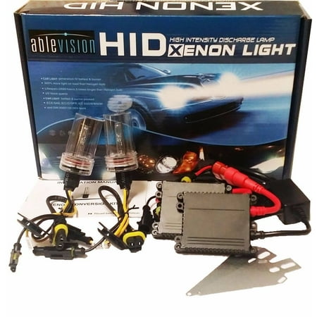 Ablevision 55w Hid Xenon Kit Headlights Slim Ballast Single Beam and Bi-xenon Options H1 H3 H4 H7 H8 H9 H10 H11 H13 Hb3 9004 9005 9006 9007 880 Color: 4300K 6000K 8000K