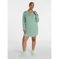 thumbnail image 5 of Joyspun Women's Dreamy Soft Collection Long Sleeve Sleepshirt, Sizes S-4X, 5 of 6