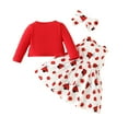 thumbnail image 2 of Newborn Toddler Girls Dress and Cardigan Sets 2 PCS Infant Girl Floral Print Sleeveless Dress and Long Sleeve Cardigan Set for 6 Months-3 Years, 2 of 9