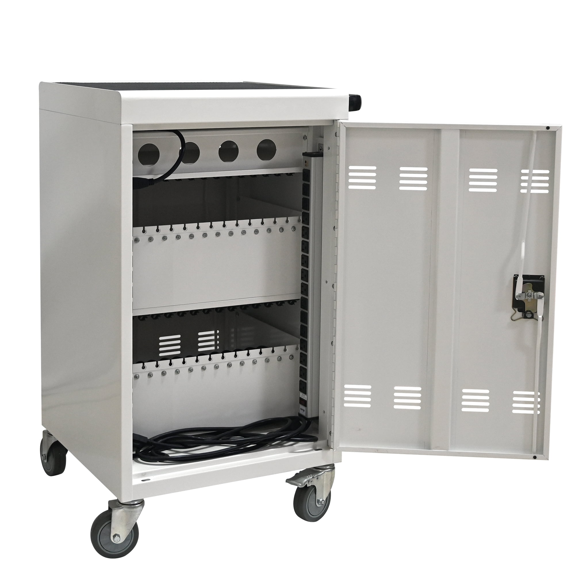 Mobile Charging Cart and Cabinet for Tablets Laptops 31+4-Device