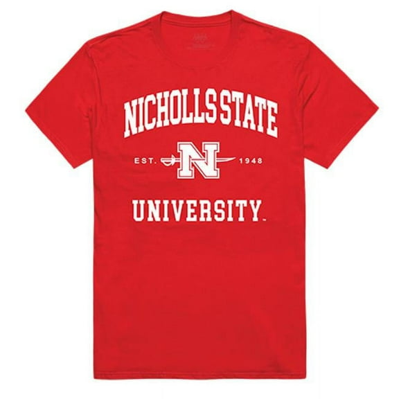 Nicholls State University Seal Tee - Red - 2XL