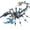 Blue, variant on OWIKOL Premium 3D Metal Puzzle Kit: Intricate Scorpion Model for Adults - DIY Challenging Build Set (Birthday/Christmas Gift) Color: Silver
