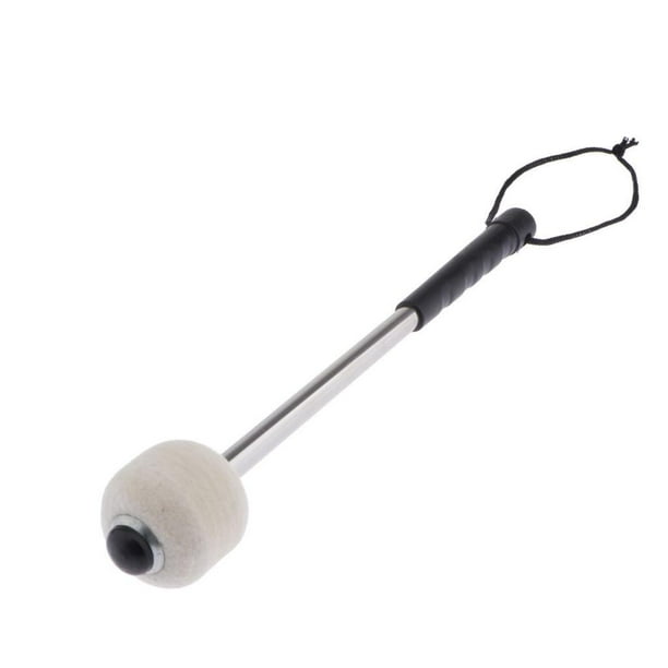 Sonducket Alloy Marching Tenor Drum Mallets with Drum Parts Wool Strap Stick Head Felt Type2 NO2