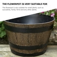 thumbnail image 6 of Uonlytech Garden Flower Pots Dark Brown Resin Bonsai Planter for Small Plants 1Set, 6 of 7
