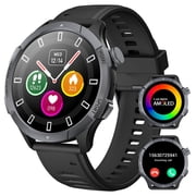 EIGIIS J47 Smart Watch for Men(Answer/Make Calls) 1.43’’ AMOLED Rugged Smart Watch for iOS Android IP68 Waterproof Smartwatch with 100+ Sports Modes