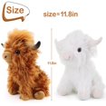 thumbnail image 2 of Peluche con forma de vaca escocesa de las Tierras Altas para niños y adultos, 28 cm, 2 of 7