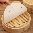 thumbnail image 5 of Steamer Paper Disposable With Holes Round Steamer Pad Bun Paper Silicone_ J1L6, 5 of 5