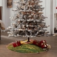 thumbnail image 3 of Lsque Pikmin Print Christmas Tree Skirt with Ties and Velcro,Xmas Holiday Decorations, Adjustable Tree Skirt-36", 3 of 6