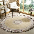 thumbnail image 2 of SAFAVIEH Cape Cod Keeleigh Geometric Area Rug, Ivory/Light Beige, 9' x 9' Round, 2 of 3