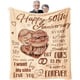 thumbnail image 1 of LHSHID Wedding Anniversary Blanket 50 Years for Women Men Happy 50th Anniversary Soft Throw Blanket Romantic Gift for Couple Wife Husband 30"x40", 1 of 7