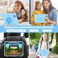 thumbnail image 6 of Elehold for iPad Pro 11 Inch 2024 Case with Kickstand Butterfly Wings Pencil Holder, Heavy Duty Hard Rugged Protective Cover Kids Girls for iPad Pro 11 (M4) 2024,Blue, 6 of 6
