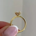 thumbnail image 2 of solitaire jewels 2CT Compass Setting Marquise Moissanite Solitaire Engagement Ring For Women, 14K Yellow Gold, 2 of 5