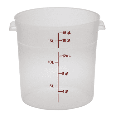 Round 18 Quart Translucent