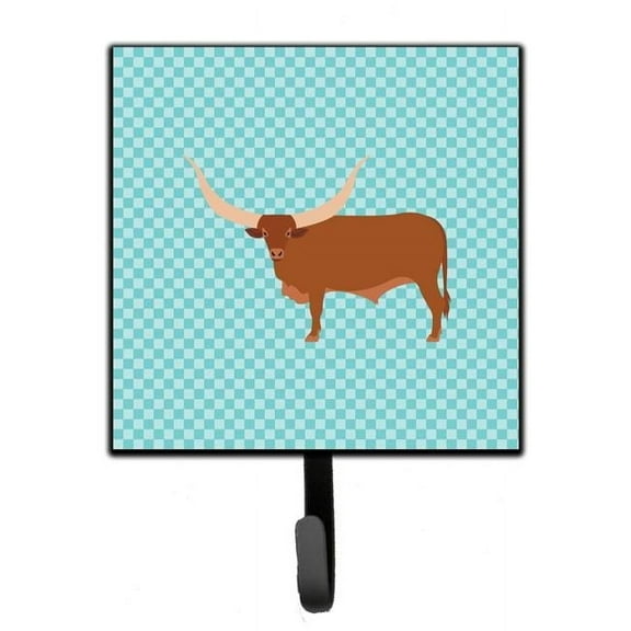 Carolines Treasures BB7997SH4 Ankole-Watusu Cow Blue Check Leash or Key Holder