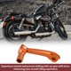 thumbnail image 5 of Palanca de cambio de motocicleta plegable Unique Bargains para Honda CRF150F 2003-2017, aleación de aluminio, palanca de cambio naranja, cabeza naranja con anillo tono plateado, 5 of 6