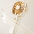 thumbnail image 4 of Bearachild Ventilador portátil de mano con rejilla en espiral inversa que tiene una batería de larga duración. Aire de rejilla fina Electrodomésticos verde, 4 of 6
