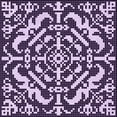 thumbnail image 1 of Ahgly Company Machine Washable Indoor Square Transitional Dark Purple Area Rugs, 6' Square, 1 of 7