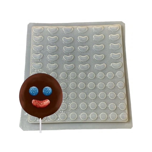 Molde Para Gelatina, Yeso, Jabón o Chocolate De Boca Y Ojos Paleta Payaso