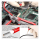 thumbnail image 3 of Kit Punta Multimetro Digital Prueba Cable Universal 20amp Malubero  Gris, Rojo, 3 of 4