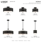 Livex Lighting - Noria - 2 Light Semi-Flush Mount in Modern Style - 12 Inches