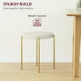 thumbnail image 4 of HOMCOM Modern Stacking Stools, Kitchen and Metal Legs (Set of 4), 4 of 10