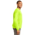 thumbnail image 3 of Port & Company Tall Essential Fleece Crewneck Sweatshirt-2XLT (Safety Green), 3 of 6