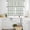 Gray Sage Green, variant on Sage Green Striped Kitchen Curtains Sets for Windows 36 Inch Length, Farmhouse Sage Green Stripes Rod Pocket Window Treatments Tier Curtains and Valances Set for Bedroom/Bathroom