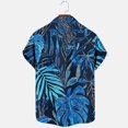 thumbnail image 6 of ZRGHAOYLQ Mens Hawaiian Shirts Short Sleeve Button Up Beach Shirts Tropical Summer Palm Leaf Graphic Tees Mens Plus Size Big and Tall Tshirts for Holiday Vacation, 6 of 6