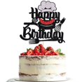 thumbnail image 1 of Adorno para pastel Dxsdgetue Chef Feliz Cumpleaños, 1 of 7