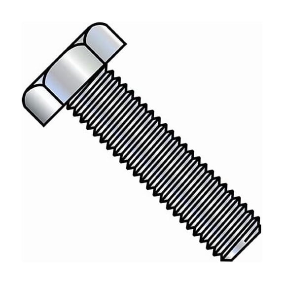 3/4"-10 Hex Head Tap Bolt, Zinc Plated Steel, 3-1/2 in L, 40 PK