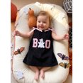 thumbnail image 6 of Miaouyo Toddler Girl Halloween Corduroy Dress with Bow Embroidered Sleeveless Dress, 6 of 8