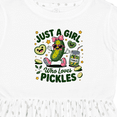 thumbnail image 4 of Inktastic Just a Girl Who Loves Pickles Girls Toddler Dress, 4 of 5