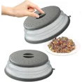 thumbnail image 1 of 2 Pcs Foldable Microwave Cover Microwave Splatter Cover Food Heating Microwave Splatter Cover,fruit Filter Basket With Steam Hole, 1 of 1