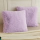 thumbnail image 1 of HAYAN 2 Pack Fluffy Faux Fur Pillow Shams,18 x 18 Inches Throw Pillow Covers,Luxury Decorative Furry Pillowcases Cushion Cover for Christmas,Zipper Closure,No Pillow Insert,Orchid, 1 of 1