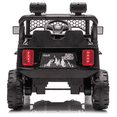 thumbnail image 6 of 12V Ride On Truck for Kids, Powered Ride On Toy with Parent Remote Control, 2x35W Motors, LED Headlights, Bluetooth Music, Ages 2-5, Black, 6 of 10