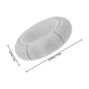 TITINICE Silicone Hand Grip Trainer Ring, Light Grey, Smooth Surface for Training