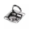 thumbnail image 4 of 44*38mm Boat Recessed Hatch Spring Loaded Pull Handle Marine Locker Flush Lifting Ring Pull Stainless Steel Deck Hatch Boat Part, 4 of 5