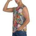thumbnail image 3 of Daiia Tropical Fruit Printed Men's Tank Tops,Casual Soft Sleeveless Gym Muscle Shirts Bodybuilding Tee-Small, 3 of 8