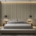 thumbnail image 6 of 2 Pcs Acoustic Wood Wall Veneer Slat Panels - 94.49” x 12.6” Each -Soundproof Paneling - Interior Sound Absorption Decor Wooden Panels for Great Noise Reduction - Luxury Real Wood- 0.78” Depth, 6 of 7