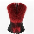 thumbnail image 5 of Women'S Autumn and Winter Fashion Plus Size Solid Sleeveless Fur Neck Vest Jacket Coat, 5 of 6
