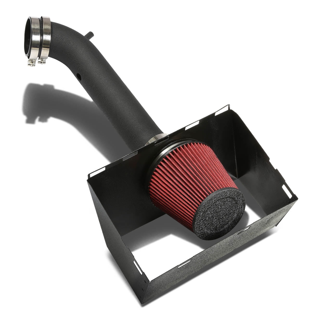 For 2002 to 2008 Dodge Ram Black Coated Aluminum Air Intake System V8