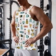 thumbnail image 5 of Rateoe Colorful Insects Pattern Sleeveless Gym Shirt Muscle Tee Breathable Workout Shirt Slim-Fit Tank Quick Dry Fit Muscle Tank Top Bodybuilding Sleeveless T Shirt-Large, 5 of 7